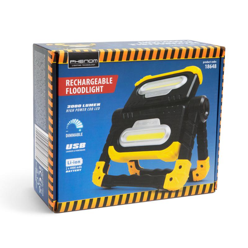 Phenom 18648 akkumulátoros, ledes reflektor