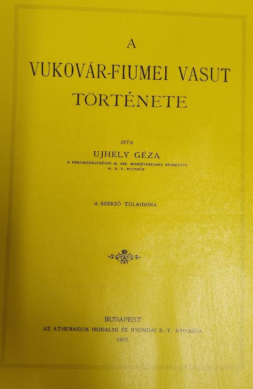 A Vukovár-Fiume vasut története