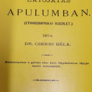 Dr. Cserni Béla: Látogatás Apulumban