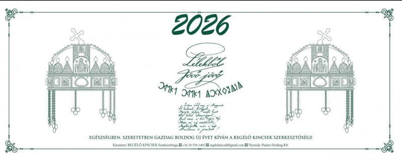 Asztali naptár 2026 39x16 (akciós ár)