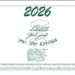 Asztali naptár 2026 39x16