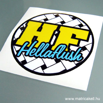 Hellaflush logo matrica