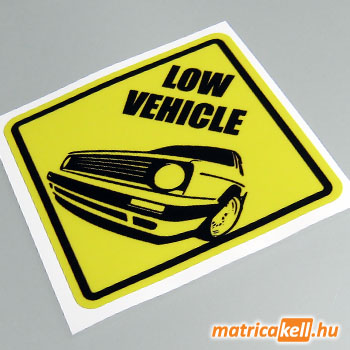 Low vehicle Golf 2 matrica