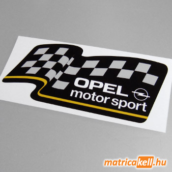 Opel Motorsport matrica (fekete)