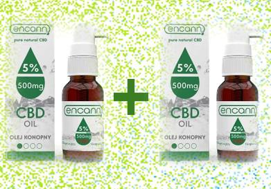 Encann 5% THC free 500 mg 10ml 2 db- os csomag
