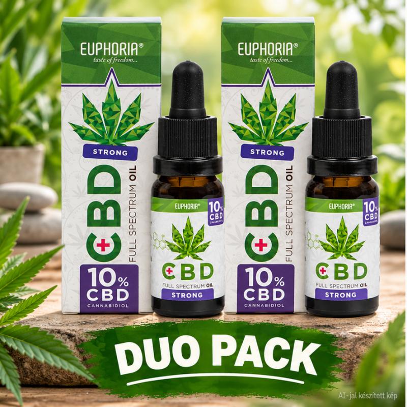 Euphoria 10% full spektrum 1000 mg DUÓPACK