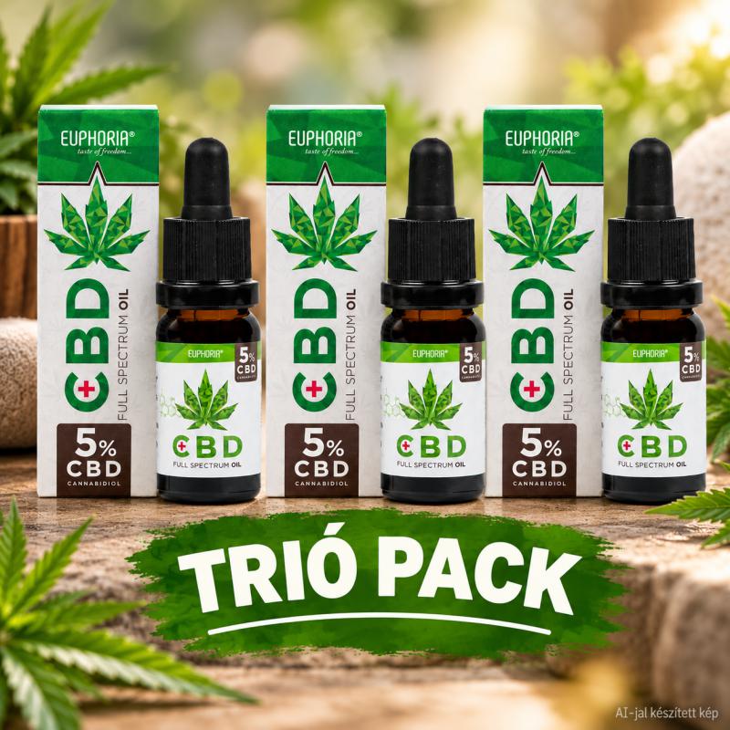 Euphoria 5%full spektrum TRIÓPACK