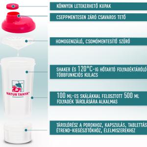 Natur Tanya® kulacs és shaker, alsó tárolórésszel