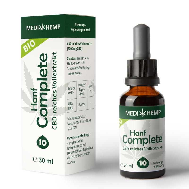 Medi Hemp Bio Hanf Complete 10% 30ml - UTOLSÓ DARABOK