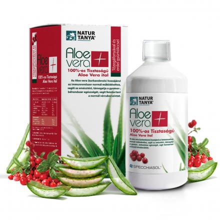 Natur Tanya® S. 100%-os Aloe vera ital, tőzegáfonyával és erdei gyümölccsel