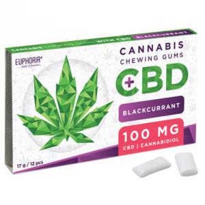 Rágógumi 12 db, 100mg CBD- vel feketeribizlis