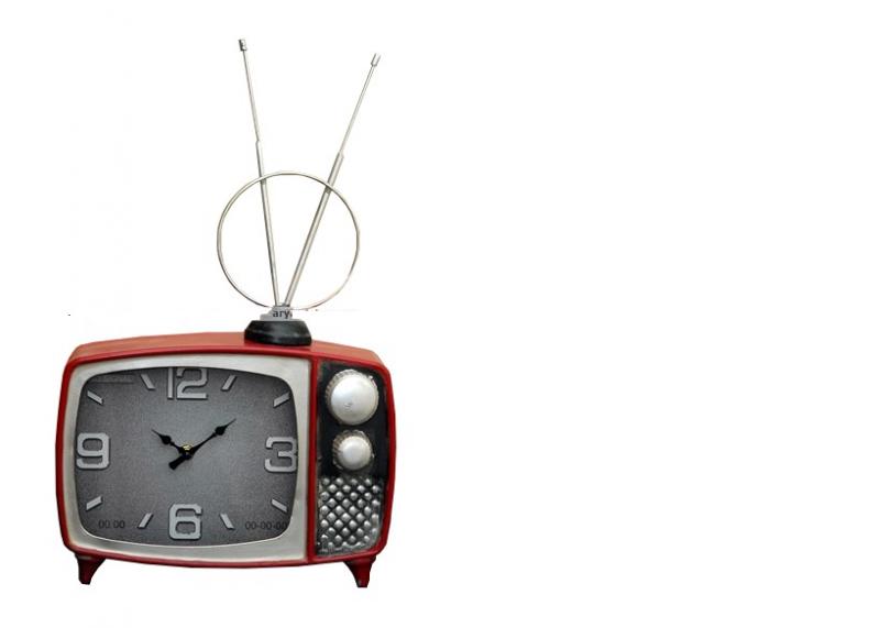 Asztali retro TV formájú óra