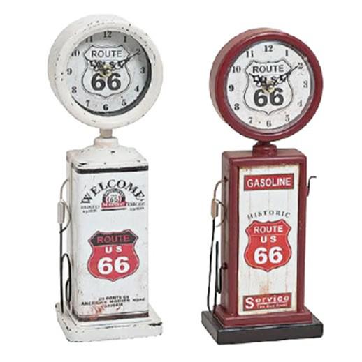 Benzinpumpa formájú óra, retro