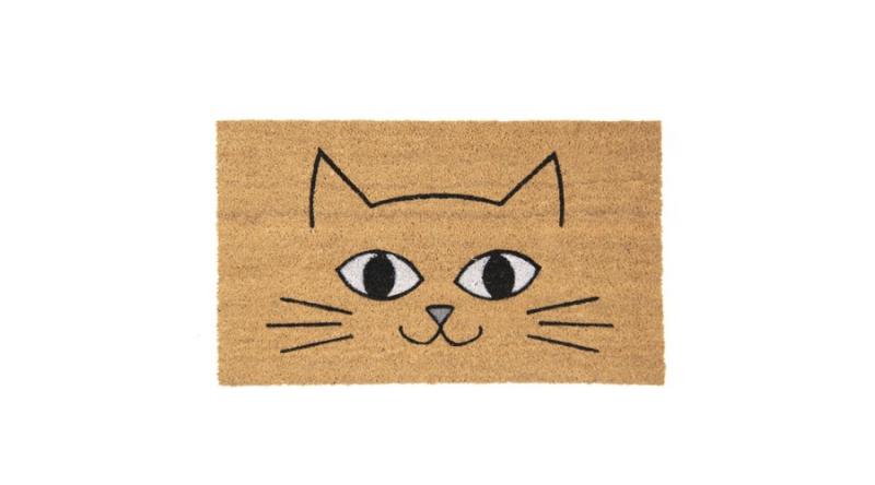 Cicás, macskafejes kókusz lábtörlő