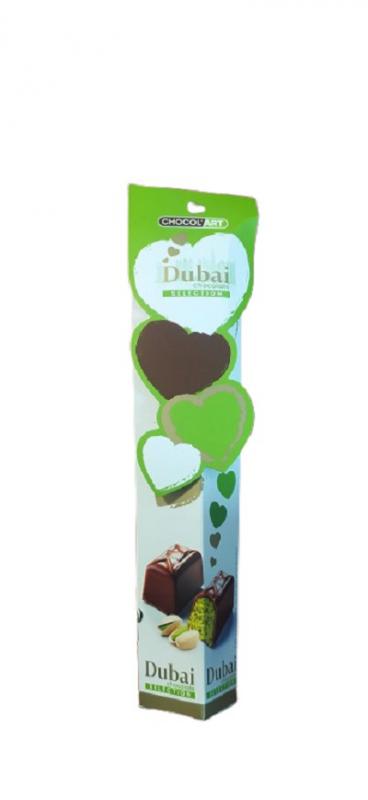 Dubai csokoládé Bonbon 70 gr. Valentin napi díszdobozban