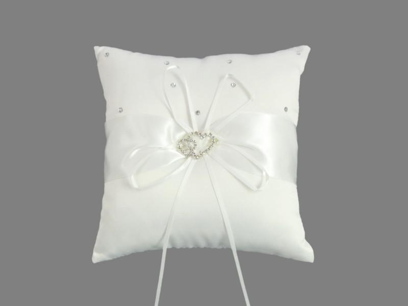 Esküvői gyűrűtartó párna, 19 cm-es