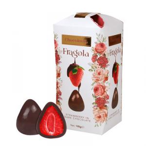 Chocolady különleges praliné desszert díszdobozban, fehér vagy étcsokoládé 120 gr.