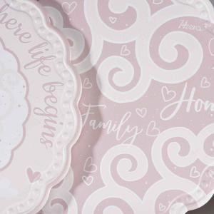 Életfa mintás kerámia alátét