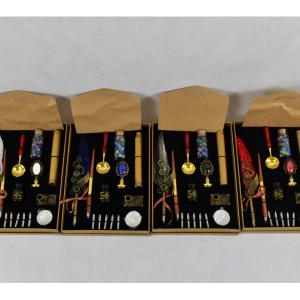 Kalligráfia ajándék szett, TINTA +TOLL PECSÉT, VIASZ DÍSZDOBOZBAN