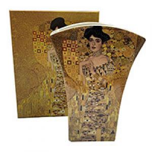 Klimt, A csók vagy Adele mintájú váza, íves