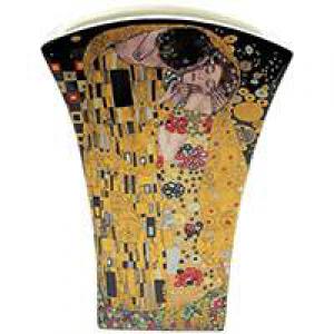 Klimt, A csók vagy Adele mintájú váza, íves