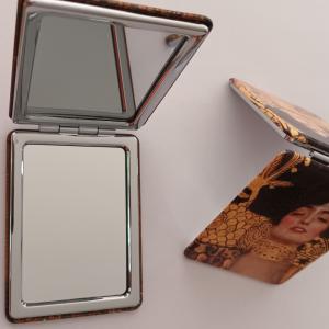 Klimt A csók vagy Adele mintás zsebtükör, kétoldalas