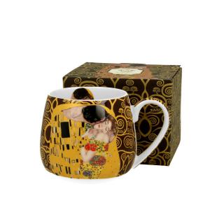 Klimt porcelán bögre 450 ml, díszdobozban, Életfa vagy A csók