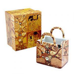 Klimt porcelán kosárka 2 féle mintával
