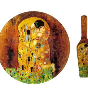 Klimt süteményes vagy tortatál + lápát szett