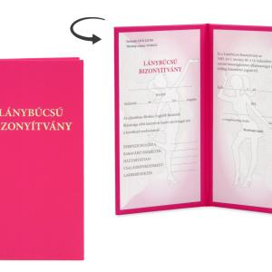 Leánybúcsúra választható diploma/eskü/bizonyítvány + 5 db lufi