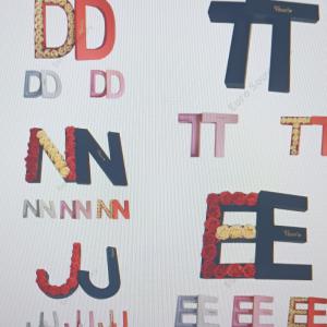 Papírdoboz D, E, J, N, T betű