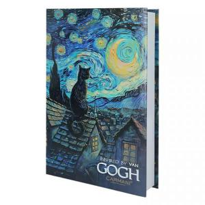 Van Gogh könyv vagy ékszerdoboz  - Macska a csillagos éjben