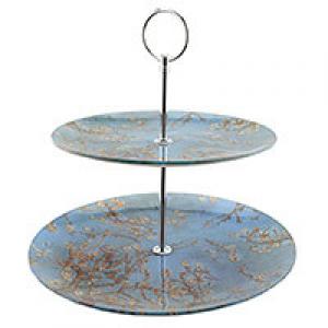 Van Gogh Mandulavirágzás vagy Íriszek emeletes süteményes tál - díszdobozos