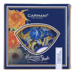 Van Gogh üvegtál 13×13 cm, Csillagos éj vagy Íriszek mintával