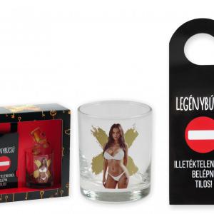 Vetkőzős ( női ) whiskey pohár