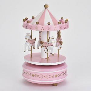 Zenélő lovas körhinta 3 féle színben