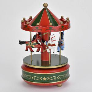 Zenélő lovas körhinta 3 féle színben