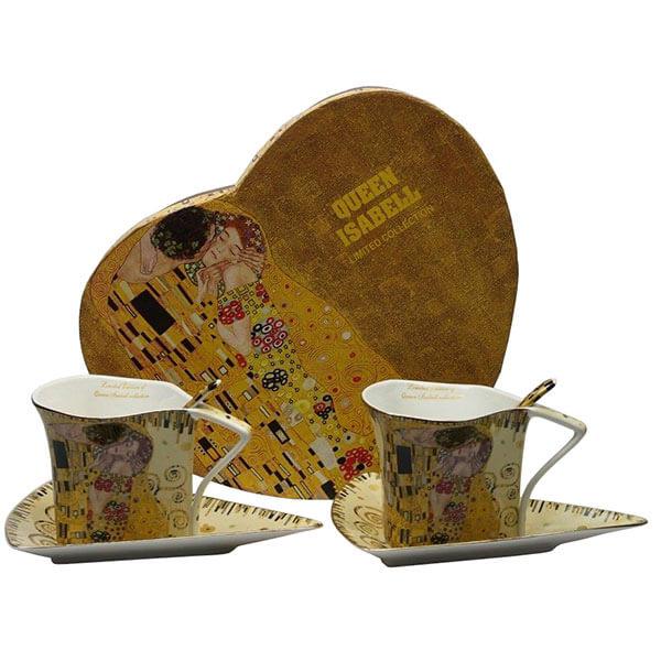 Klimt A csók/életfa 250 ml-es 2 db-os kávés/teás szett