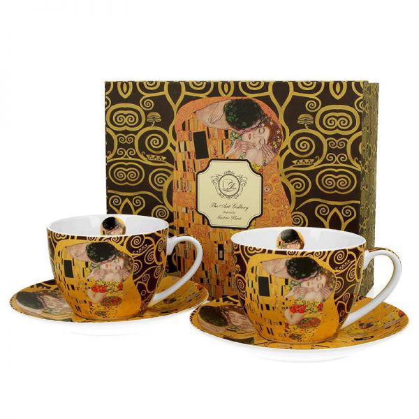 Klimt A csók/életfa 280 ml-es 2 db-os teás szett