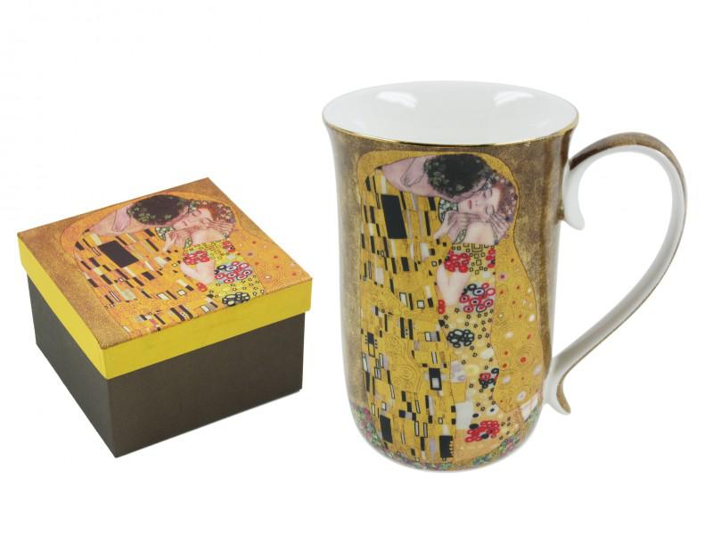Klimt arany vagy fekete bögre 4 dl díszdobozban