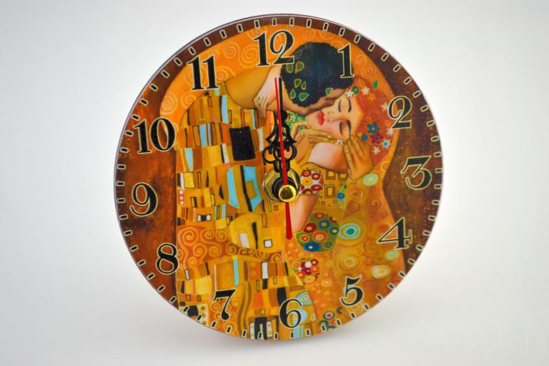 Klimt asztali óra 12 cm-es