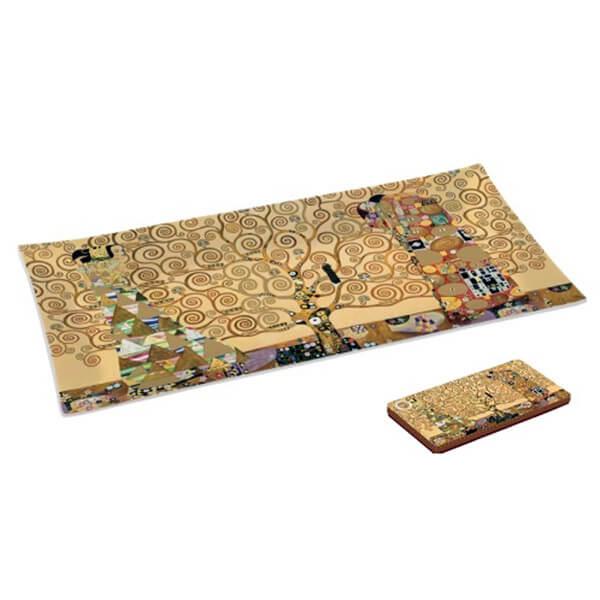 Klimt üvegtál - Életfa/The Kiss/Beteljesülés 36×17 cm