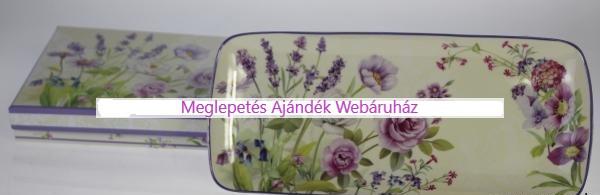 Levendula mintás süteményes / kínáló tál