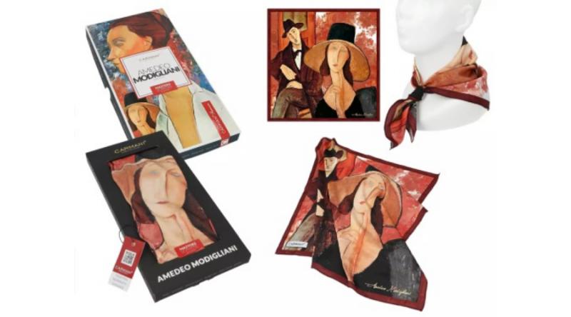 Modigliani mintás kendő, sál