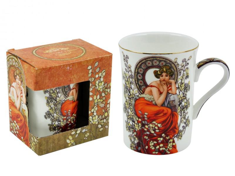 Mucha bögre 3 dl díszdobozban