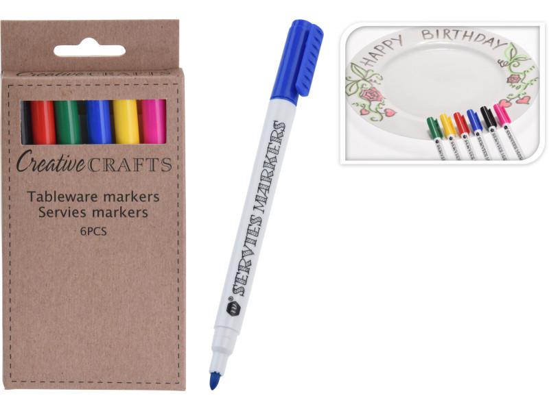 Porcelán díszítő filc készlet, 6 db-os