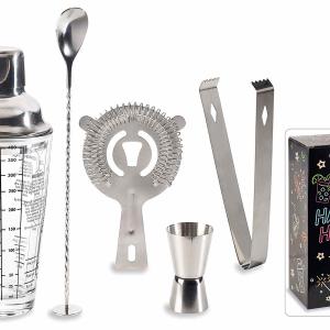 5 részes koktél készítő készlet díszdobozban