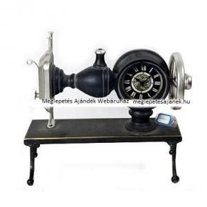 Asztali retro Singer varrógép formájú óra