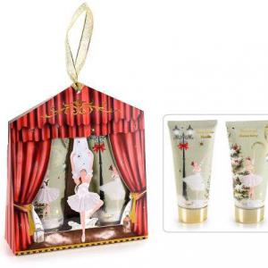 Balett mintás ajándékdoboz 2 féle testápoló termékkel díszdobozban