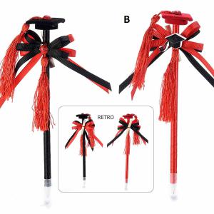 Ballagó toll, kalappal és pergamennel fekete színben